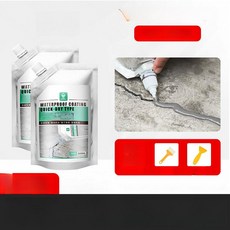진심글로벌 콘크리트보수제 벽균열보수제, 1개, 1L, 그레이 500ml 2봉투