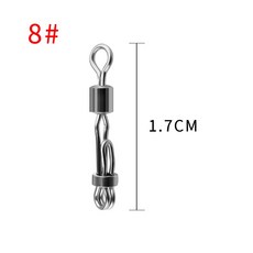 釣友俱樂部 子線夾別針八字環 快速子線連接器 釣魚強力大物, 1個, 8#（10枚裝）
