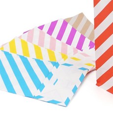 올리버샵 사선 디자인 베이킹 포장봉투 크라프트각대봉투소, 분홍