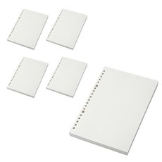 무인양품 MUJI 루즈 리프 A5 200매 5개 4547315265039