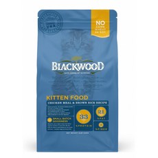 柏萊富 BLACKWOOD 特調幼貓成長配方 (糙米) - 一歲以下幼貓專用, 1.82kg, 1個