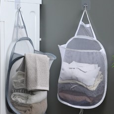 접이식 벽결이 세탁 바구니, 화이트