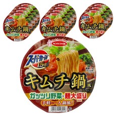 AceCOOK 超級碗泡菜火鍋風味拉麵 104g, 12個