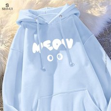 韓式帽t 貓耳衛衣 大學t 男女同款衛衣 連帽外套 寬鬆上衣 美式連帽衛衣 帽T 大學帽T 重磅衛衣 慵懶風ins風女