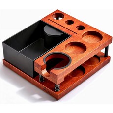 SK라이프 스타일 디자인 에스프레소 탐핑 스테이션 - 대형 노크 박스 9 in 1 커피 정리함 탐퍼 515458mm 포터필터 장착 홈 바리스타용 액세서리 홀더