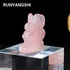 귀여운 돼지 조각상 천연석 크리스탈 손 조각 치유 동물 입상 레이키 보석 공예 홈 데코 명절 선물 1PC, 01 1PC, 01 Clear quartz