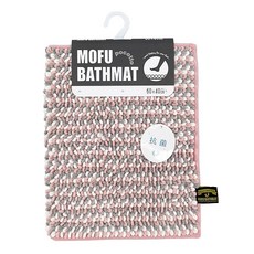 후지에이 FUJIEI MOFU 모프 목욕 매트 pocotto 포콧 L 70×50cm 복숭아 | 목욕 매트 발 닦는 매트 흡수 속건 마이크로 화이버 씻을 수 있는 미끄럼 방지 항균, 상세페이지 참조, 상세페이지 참조