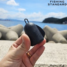 피싱스탠다드 친환경 종추 30호-100호 주물추 문어낚시봉돌 우럭 쇠추 열기 볼락, 1개, 1개입