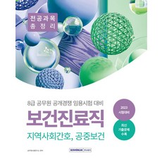 2023 8급 공무원 보건진료직 공개경쟁 전공과목 총정리:지역사회간호 공중보건, 2023 8급 공무원 보건진료직 공개경쟁 전공과목 .., 공무원시험연구소(저), 서원각