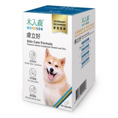 木入森MRS 犬寶膚立好(S)30顆/(M)60顆盒 狗營養保健品，呵護毛孩皮膚健康，舒緩敏感搔癢，天然成分安心食用, 1個, 膚立好, 皮膚/頭髮+過敏, 30顆