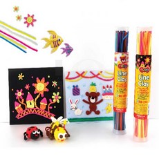 제이오스토어 12색48본 어린이 라인점토 엄마표미술 만들기교구 실내놀이 찰흙놀이