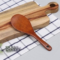 원목 밥주걱 로즈우드 옻칠 나무 주방용품 전통 밥숟가락 천연목재 조리도구 한식 밥그릇 전용 고급 우드 키친툴, 1개, 상세페이지 참조