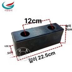 대형 화물차 차량용 완충 쿠션 블록 충돌 방지 충격 흡수 장치 트럭 길이 23cm, 1개