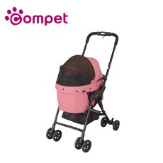 【Compet】milimili lite 日本精品 寵物手推車-單手秒收 小型犬用推車, 香檳玫瑰