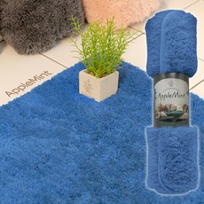 애플민트 프리미엄 욕실 발매트 빨아쓰는 먼지없는 부드러운 매트, 05.아쿠아블루
