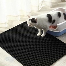 고양이 화장실 매트 고양이발판, 화장실매트(소형30X45)블랙