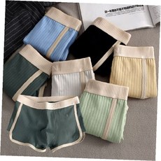 남성 속옷 사각 드로즈 무봉제 일상복 편안한 착용감 통기성 면 혼방 팬티