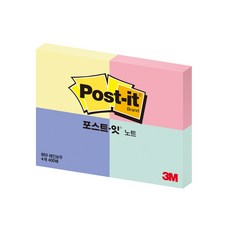 3M 포스트잇 653-4 51x38mm, 01-레인보우 (포스트잇 653)