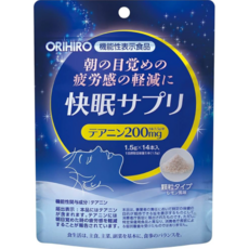ORIHIRO 助眠保健品 告別早晨疲勞 含200mg茶胺酸, 1.5g, 14本, 1.5g