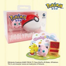 [새로운]정품 포켓몬 만화 포켓몬 볼 마법의 포켓몬 트렌드 블라인드 박스 모델 피규어 장난감, 지글리퍼프-PVC 박스