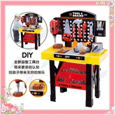 TOOL & BRAINS 兒童電動工具台 維修工具台 電鑽修理工具桌 工程師玩具 生日聖誕禮物, 箱購/1組(數量請下8個)
