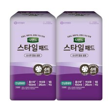 디펜드 여성용 스타일 참숯 패드 안심중용량, 18개입, 2개