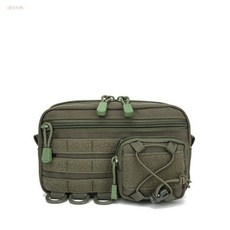 戶外運動登山 Molle 擴展收納包, 運動軍綠, 1個