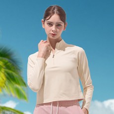 서프닉 여성래쉬가드 크롭 반집업 티셔츠 YSBe5202