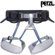 Petzl CORAX 安全座帶 C051 - 攀岩安全防護, 1個, 灰 AB,Size 2 (01)