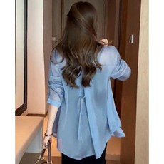 雪紡防曬襯衫 薄款外套 休閒百搭上衣