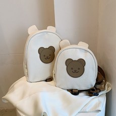 루봄 유아용 귀여운 캐릭터 백팩 안전 스트랩 미아방지가방, Small, 1개, Brown Bear