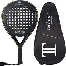 테니스라켓 테니스채 탄소 섬유 표면과 EVA 메모리 폼 코어가 있는 파델 라켓 - 초급 및 중급 플레이어를 위한 가볍고 균형 잡힌 캐리백 포함, MAP Yellow, 1개