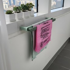 베리본 쓰레기 종량제 봉투 정리 거치대, 핑크, 1개