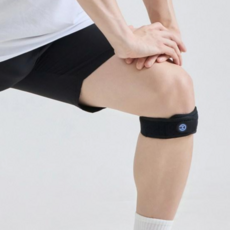 모매착 프로가드 슬개골 무릎보호대 슬개건 아대, 블랙, 1개