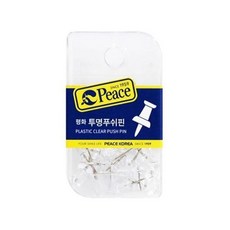 평화 no.12-6 투명 푸쉬핀 압핀 게시판 디자인 핀tjr64DWf