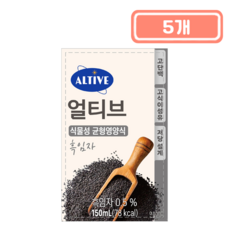 얼티브 균형영양식 흑임자, 150ml, 5개