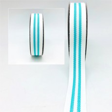 海軍風條紋螺紋織帶21MM 蝴蝶結服飾輔料 手作素材, 1個, DK0047-1 水湖綠