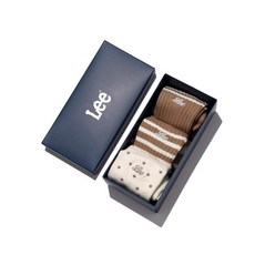 LEE 여성 패턴 삭스 3PACK 베이지 LE2601SK73BE 482645