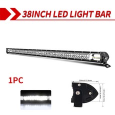 CO LIGHT 2열 12D Barra Led 4x4 오프로드 52 80000LM 라이트 바 콤보 자동차 SUV 4WD 트랙터 픽업 LED 작업 조명 12V V, [05] 38 inch 2-Rows