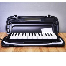 通美37鍵口風琴，成人兒童初學教學鍵盤樂器吹奏琴，32鍵可選, 1個, 37鍵塑料包黑色無教材