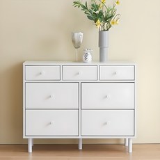 퍼피노 마인 3단 서랍장 7칸 방문설치, 화이트, 7단