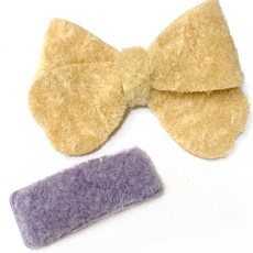 MESSA 뽀실리본핀 똑딱핀 2종 세트 국산여아머리핀 여성머리핀