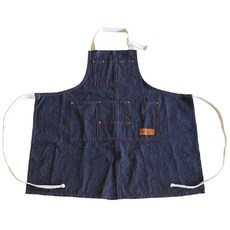 달튼 Dulton MW 워크 앞치마 데님 코튼 주방 작업 앞걸이 높이 800mm 폭 840mm