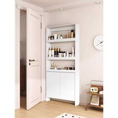 얇은 문뒤 수납장 북타워 인테리어 선반 서랍장 사이즈 공간 초박형 수납 기본 폭좁은, 1개