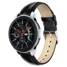 갤럭시 워치 기어 S3 S2 46mm 42mm 호환 소가죽 버클 시계줄 밴드 스트랩 줄 삼성, 블랙 20mm (페이지모델명참조), 1개