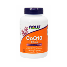 NOW Foods CoQ10素食膠囊 60mg, 60顆, 1罐