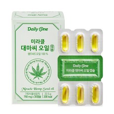 데일리원 미라클 대마씨 오일 캡슐 30캡슐, 1통, 30정