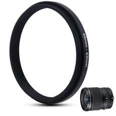 금속 스텝 다운 링 필터 어댑터 - 67mm ~ 49mm 필터는 모든 UV CPL ND 렌즈 후드 나사 등과 호환됩니다, 46mm to 43mm, 1개