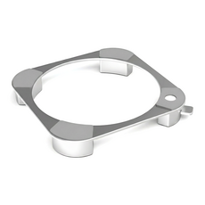 BuddhiGear Mac Mini 확장 베이스 받침대 M4 M2 M1 호환 통풍 방열 높이조절 받침대 USB-C 멀티허브 스탠드, 1개, 실버