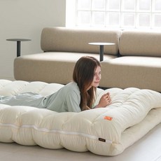 잠비에 허리에 좋은 캠핑 차박 올인원 리모드 토퍼 매트리스, S/SS 단품 세트(매트리스 2), 아이보리